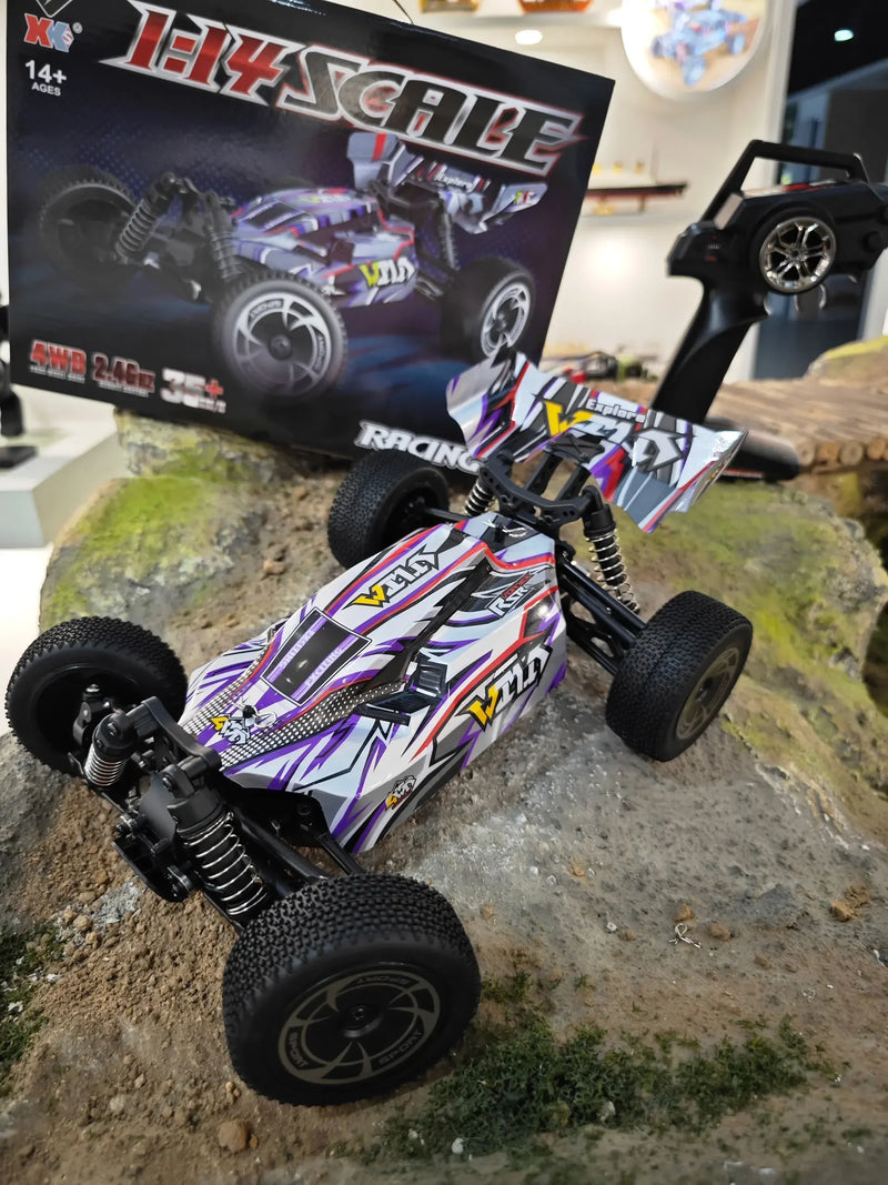 Carro de Corrida 60Km Controle Remoto Alta Velocidade Off-Road Drift Absorção de Choque
