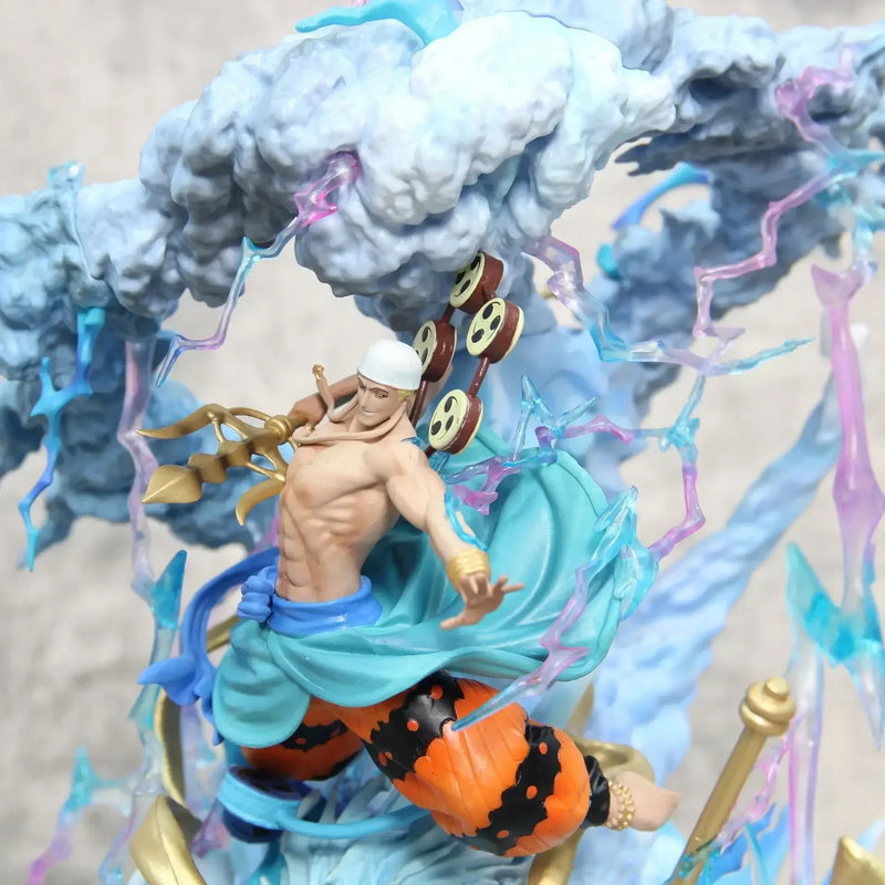 Action Figures 30cm One Piece Thor Enel GK, estátua de mangá