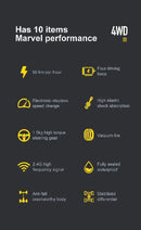 Carro de controle remoto 2,4 GHz RC carro todo-terreno 45 km/h 1:18 Caminhão off-road