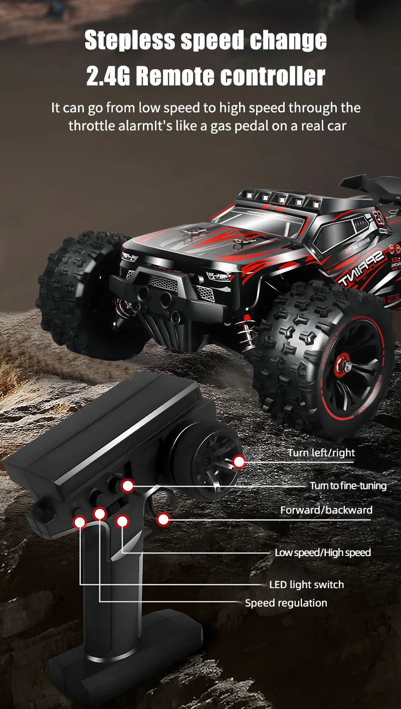 85 km/h carro de controle remoto de alta velocidade off-road drift 1:16 carro de corrida profissional 50 km/h