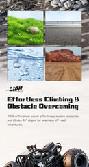 Carro de Controle Remoto  À Prova D'Água Carro de Acrobacias Anfíbio Caminhão Todo-o-Terreno