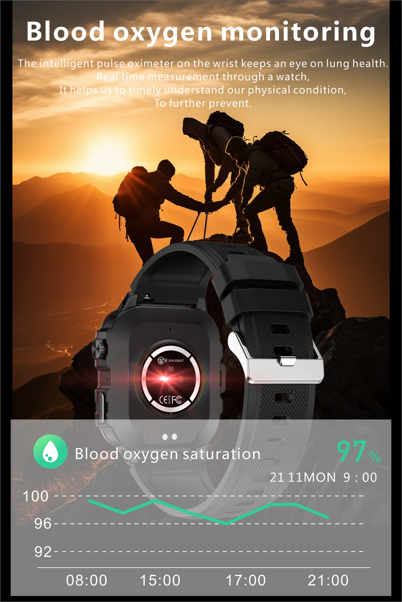 smartwatch inteligente LIGE com tela de 1,96 polegadas, chamada Bluetooth de 420 mAh, assistente de voz, relógio esportivo, fitness, à prova d'água