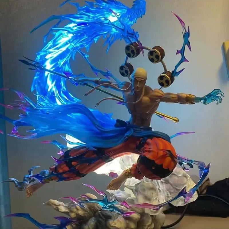 Action Figures 30cm One Piece Thor Enel GK, estátua de mangá