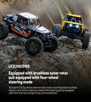 1/24  Motor Brushless/Escova 4WD Off-road Mini Rock Crawler Escalada Veículo