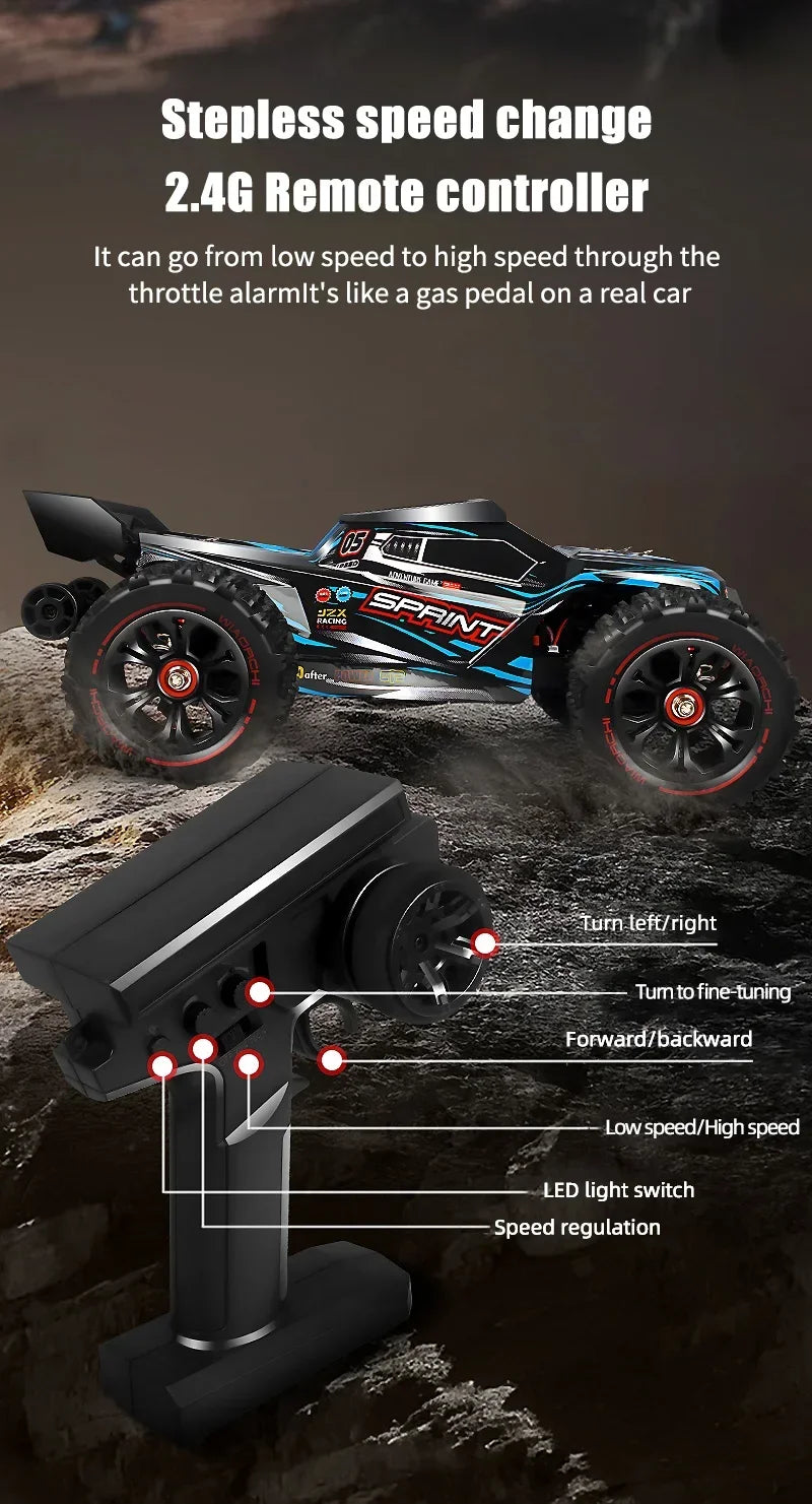 85 km/h ou 50 km/h 4WD RC carro com controle remoto LED carros de alta velocidade drift monstro 4x4 caminhão