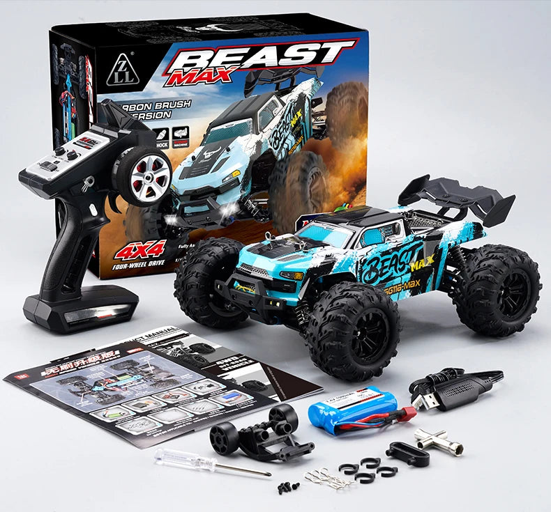 80 km/h carro de controle remoto de alta velocidade sem escova 4x4 off-road drift carro de corrida profissional 1:16 SG116PRO 40 km/h