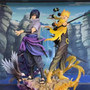 Action Figure Naruto Shippuden de 38 cm Naruto Uzumaki Uchiha Sasuke em PVC