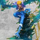 Anime One Piece Piratas do Barba Branca Marco The Phoenix  PVC Action Figure Estátua Coleção 33 cm