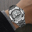 Relógio de pulso Masculino LED Digital Dual Display Luminoso