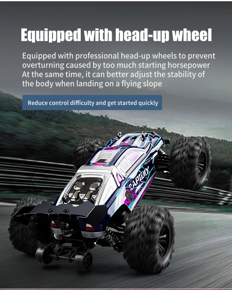Carro com controle remoto LED Carros de alta velocidade Drift Monster Truck