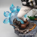 Figuras de ação de anime ONE PIECE Bartholemew Kuma One Piece PX-0 com LED que muda de mãos, coleção de modelos de PVC