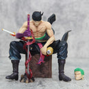 Action Figures Zoro One Piece de 15 cm, 2 cabeças