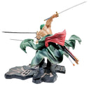 Action figure Luffy de 18 cm, Roronoa Zoro três lâminas,