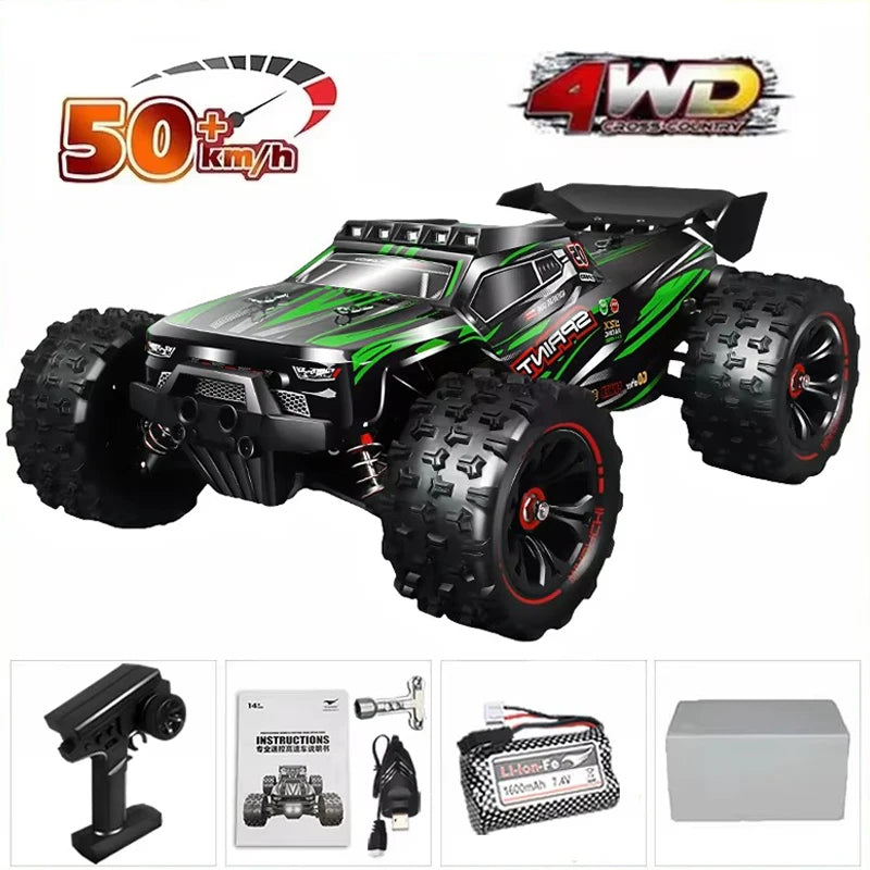 85 km/h ou 50 km/h 4WD RC carro com controle remoto LED carros de alta velocidade drift monstro 4x4 caminhão