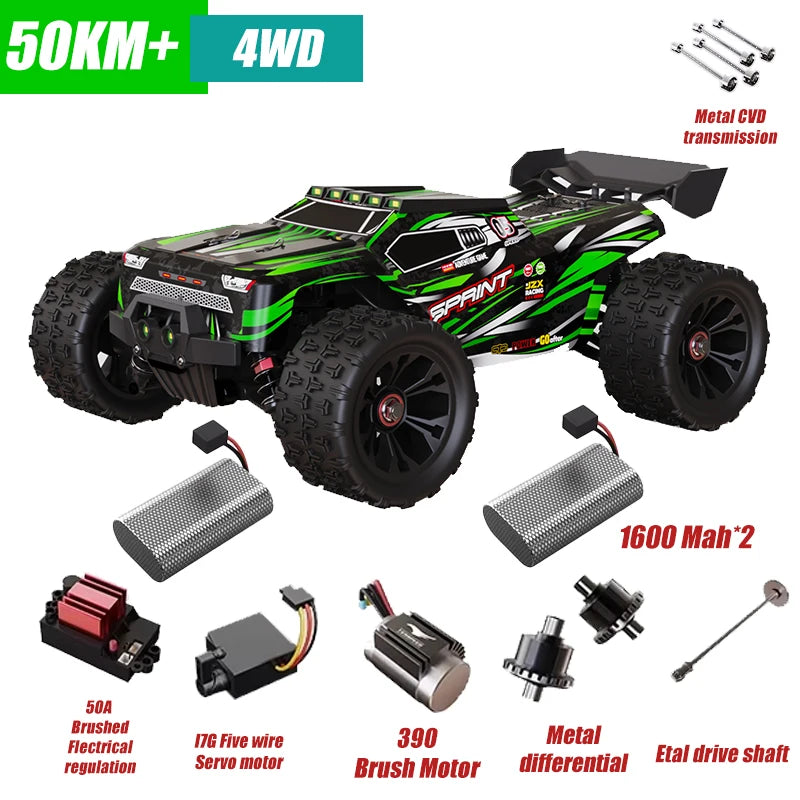 85 km/h carro de controle remoto de alta velocidade sem escova 4x4 off-road drift carro de corrida profissional