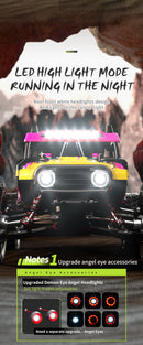 Carro de controle remoto 4x4 Super Brushless  Carro Off-Road de Alta Velocidade