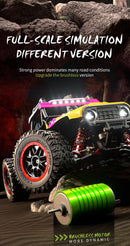 Carro de controle remoto 4x4 Super Brushless  Carro Off-Road de Alta Velocidade
