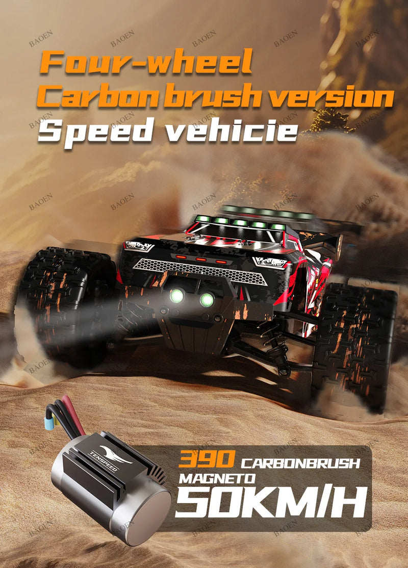 85 km/h carro de controle remoto de alta velocidade sem escova 4x4 off-road drift carro de corrida profissional