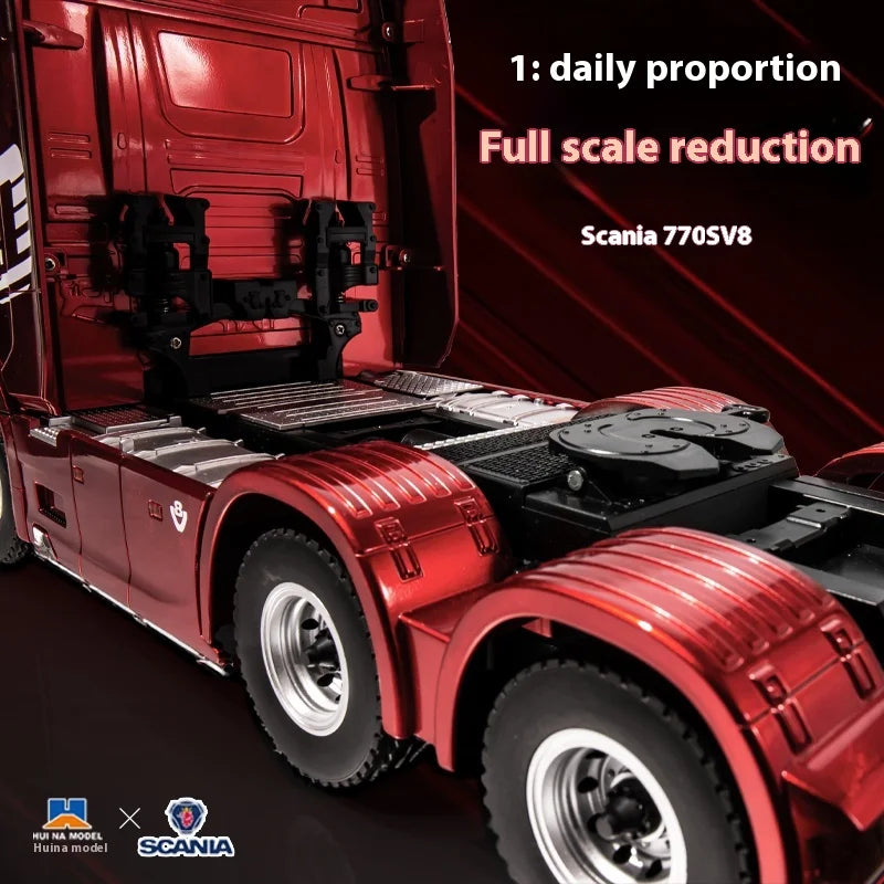Novo Scania Controle Remoto Caminhão Pesado Reboque Modelo Carro de Tração Avançado Brinquedo de Alta Qualidade