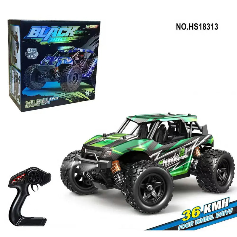 Carro de controle remoto 2,4 GHz RC carro todo-terreno 45 km/h 1:18 Caminhão off-road