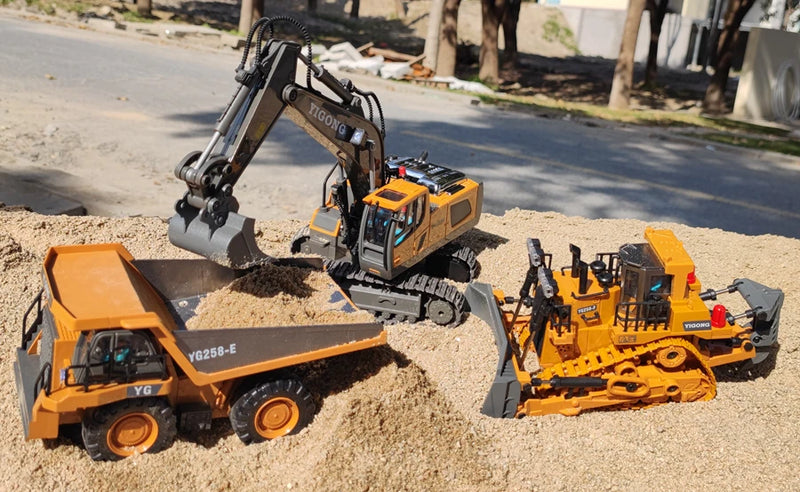 Escavadeira de controle remoto, veículo de esteira, trator de esteira, carro de construção