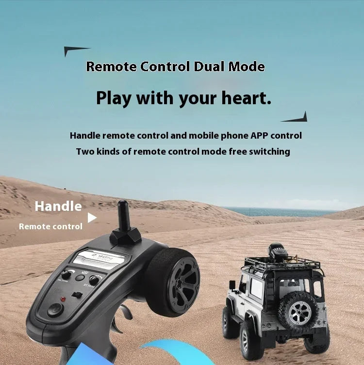 Carro de controle remoto de escalada real com câmera Rc Car Off Road 4x4 Land Rover Defender D90 Modelo Rc Veículo Off-Road