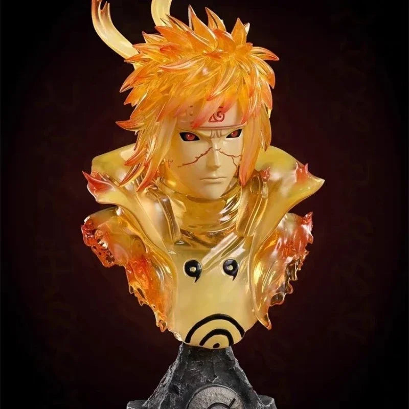 Action Figures Naruto Uchiha Sasuke Namikaze Minato Uchiha Obito Tsunade Estátua Coleção