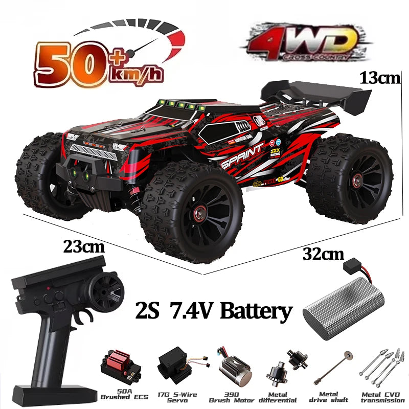 85 km/h carro de controle remoto de alta velocidade off-road drift 1:16 carro de corrida profissional 50 km/h