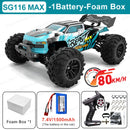 80 km/h carro de controle remoto de alta velocidade sem escova 4x4 off-road drift carro de corrida profissional 1:16 SG116PRO 40 km/h