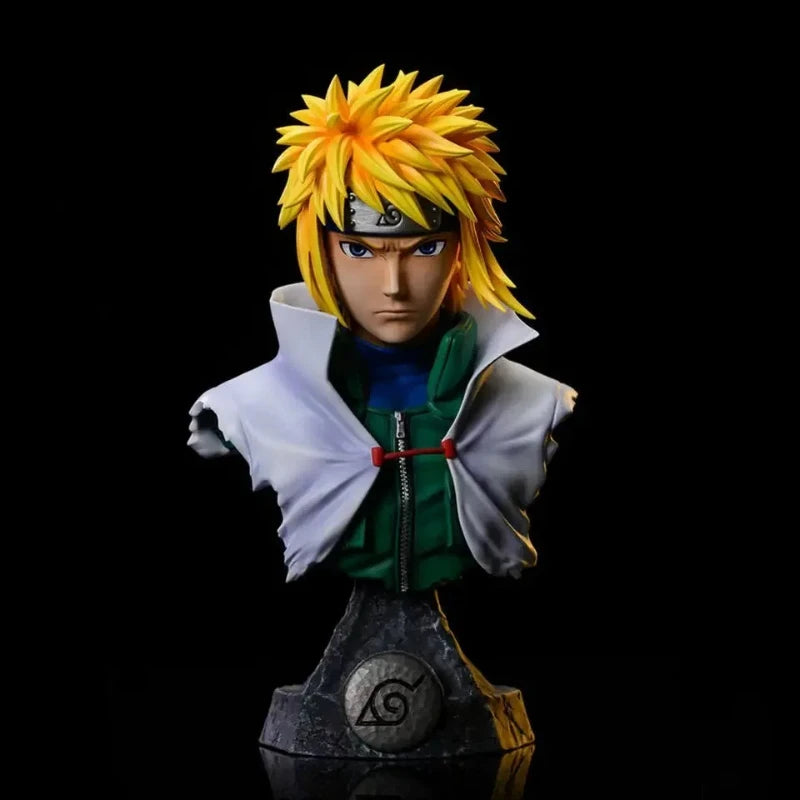 Action Figures Naruto Uchiha Sasuke Namikaze Minato Uchiha Obito Tsunade Estátua Coleção