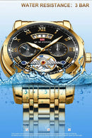 Relógio Masculino Top Luxo Aço Inoxidável Casual