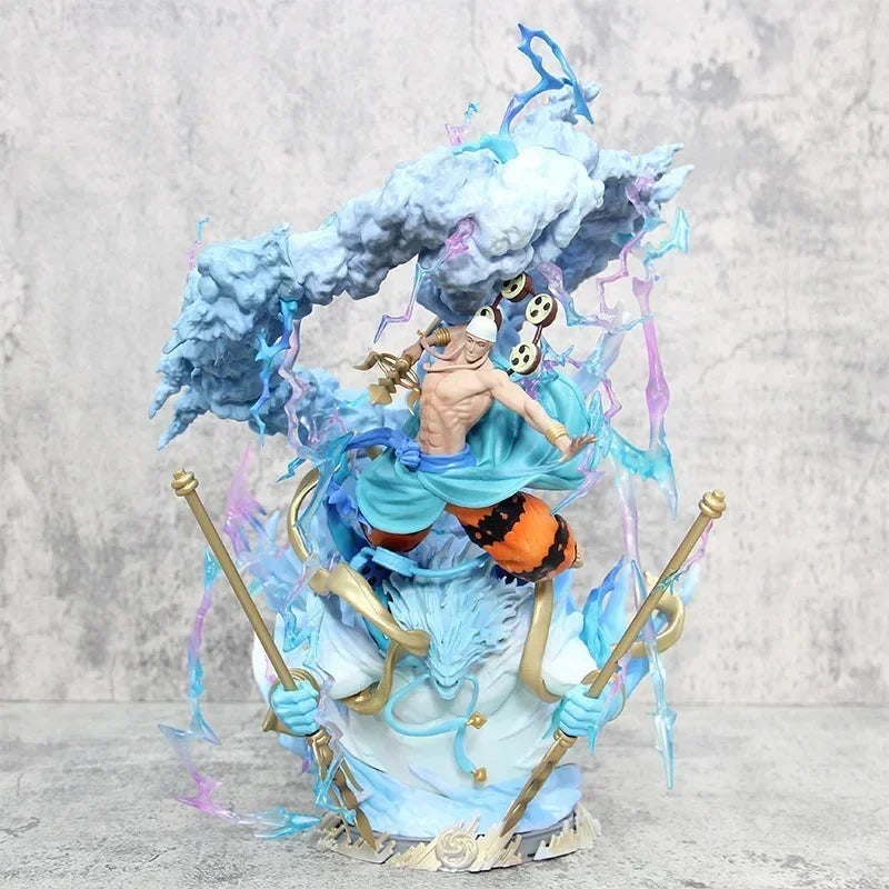 Action Figures 30cm One Piece Thor Enel GK, estátua de mangá