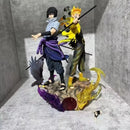 Action Figure Naruto Shippuden de 38 cm Naruto Uzumaki Uchiha Sasuke em PVC