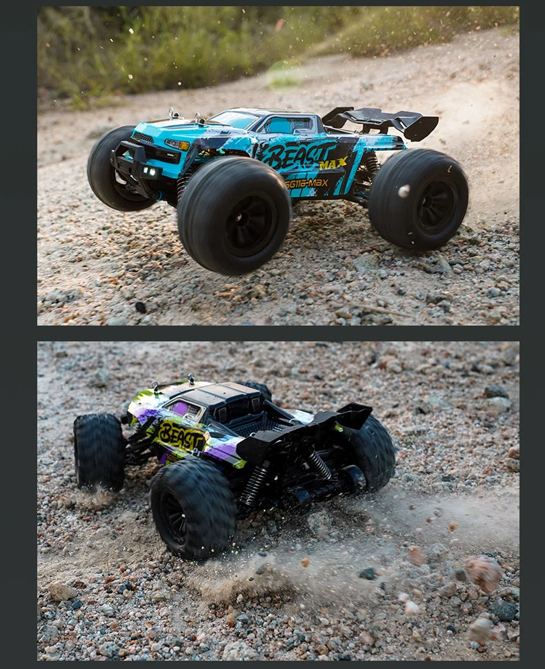 80 km/h carro de controle remoto de alta velocidade sem escova 4x4 off-road drift carro de corrida profissional 1:16 SG116PRO 40 km/h