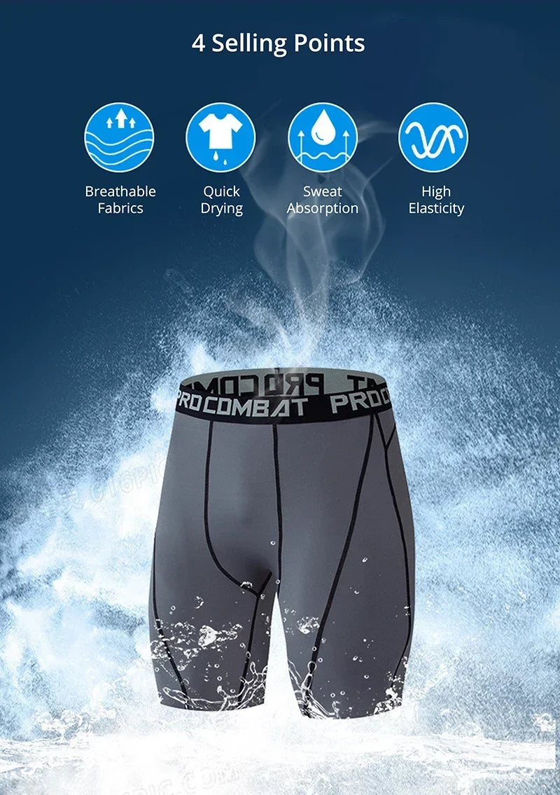 Calções de corrida esportivos