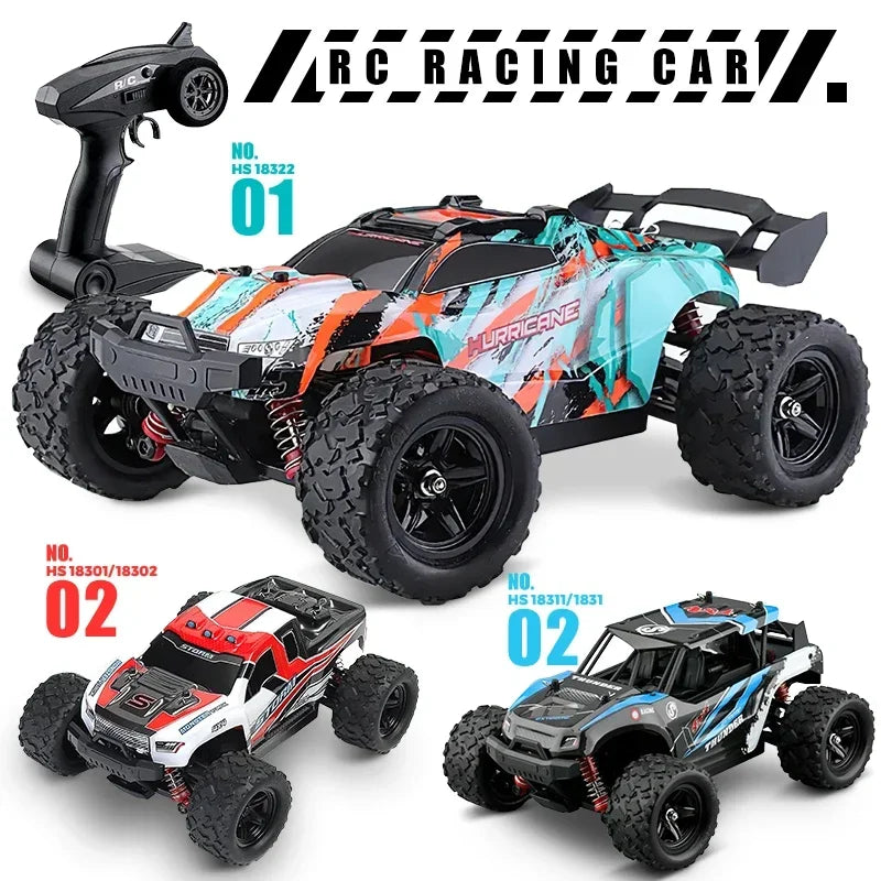 Carro de controle remoto 2,4 GHz RC carro todo-terreno 45 km/h 1:18 Caminhão off-road