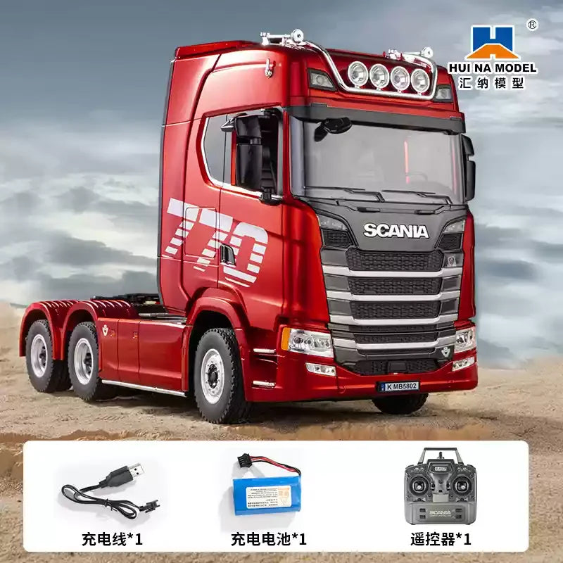 Novo Scania Controle Remoto Caminhão Pesado Reboque Modelo Carro de Tração Avançado Brinquedo de Alta Qualidade