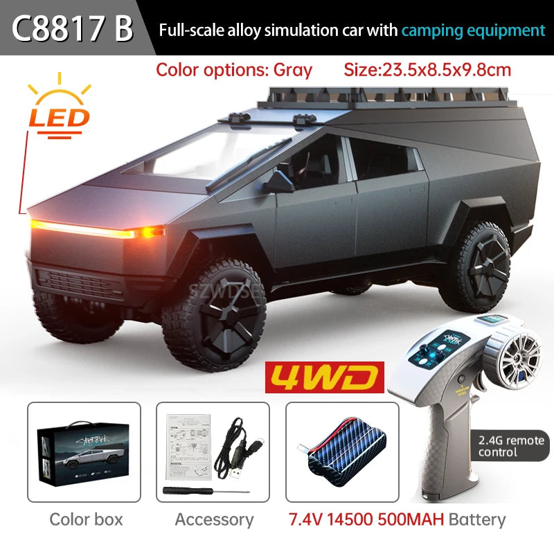 Carro Liga Cybertruck Modelo de carro Simulação Veículo Off-road