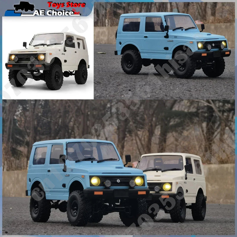 Carro de controle remoto 4WD 2.4G Crawler Simulação Carro de controle remoto na estrada