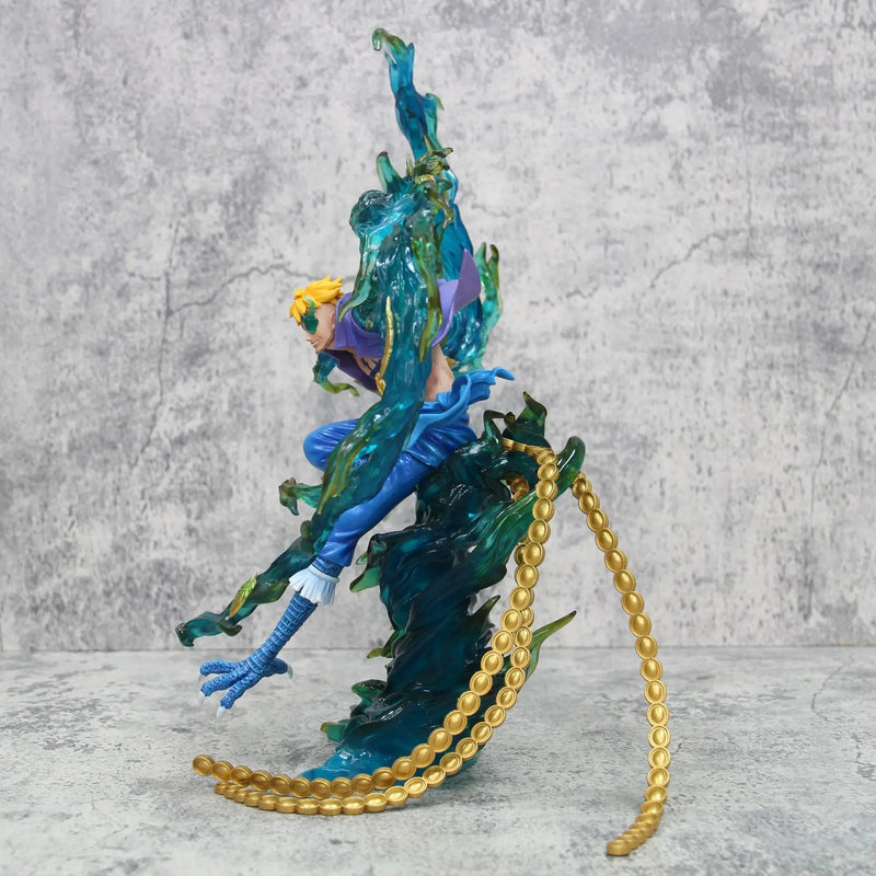 Anime One Piece Piratas do Barba Branca Marco The Phoenix  PVC Action Figure Estátua Coleção 33 cm