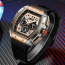 Relógio Masculino LIGE Foxbox Marca Luxo À Prova D'água Quartzo