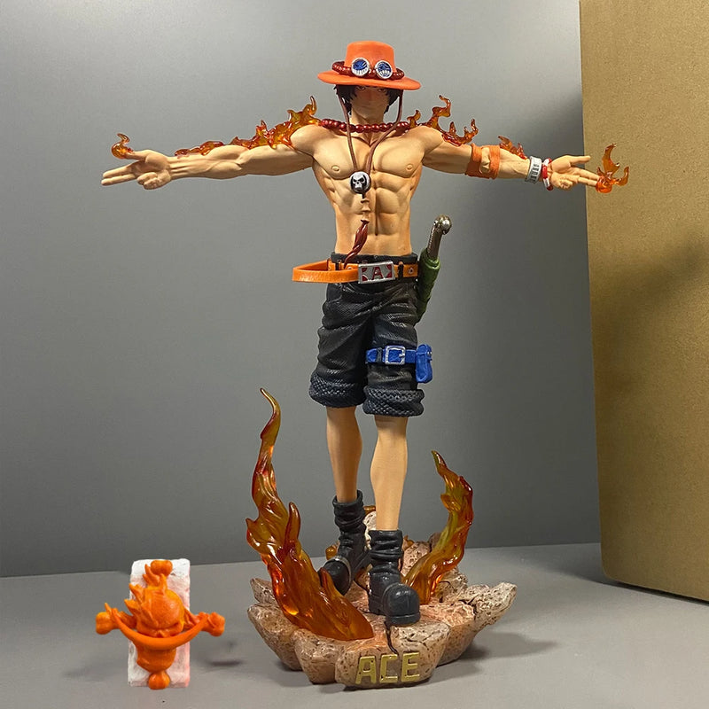 Action Figures Ace Portgas D Ace de 28 cm, modelo colecionável