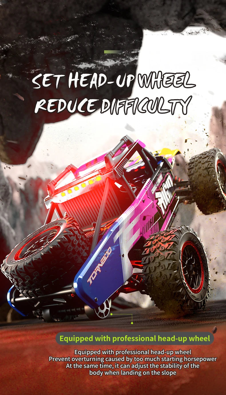Carro de controle remoto 4x4 Super Brushless  Carro Off-Road de Alta Velocidade