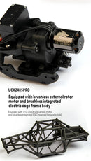 1/24  Motor Brushless/Escova 4WD Off-road Mini Rock Crawler Escalada Veículo