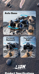 Carro de Controle Remoto  À Prova D'Água Carro de Acrobacias Anfíbio Caminhão Todo-o-Terreno