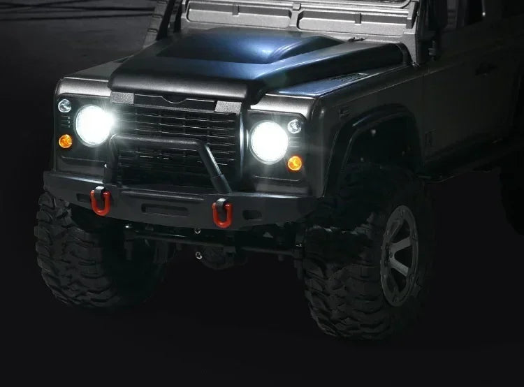Carro de controle remoto de escalada real com câmera Rc Car Off Road 4x4 Land Rover Defender D90 Modelo Rc Veículo Off-Road