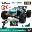80 km/h carro de controle remoto de alta velocidade sem escova 4x4 off-road drift carro de corrida profissional 1:16 SG116PRO 40 km/h