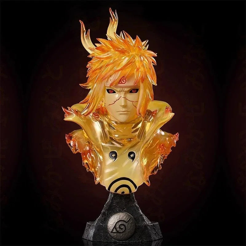 Action Figures Naruto Uchiha Sasuke Namikaze Minato Uchiha Obito Tsunade Estátua Coleção