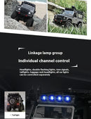 Carro de controle remoto de escalada real com câmera Rc Car Off Road 4x4 Land Rover Defender D90 Modelo Rc Veículo Off-Road
