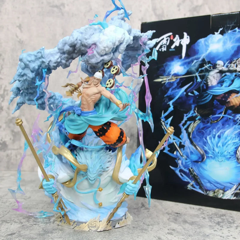 Action Figures 30cm One Piece Thor Enel GK, estátua de mangá